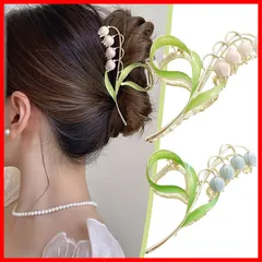 【人気商品】HAPVITAL ヘアクリップ ロマンチックなチューリップのスタイリングヘアクリップの花のヘアークリップ 髪留め ヘアアクセサリー レディース 幅広い年齢層の女性におすすめです 人気 韓国風 可愛い シンプル おしゃれ オフィス レディース (ピン