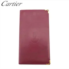   カルティエ 長札入れ 札入れ レディース メンズ マストライン ボルドー ゴールド レザー Cartier T21591のサムネイル