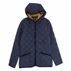 LAVENHAM ラベンハム CO10 2YA 英国製 フード付き 中綿キルティング ジャケット ネイビー系 34【中古】のサムネイル