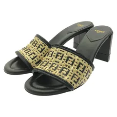 フェンディ FENDI ミュール ミュール ベージュ ファブリック ミュール レディース Used Aのサムネイル