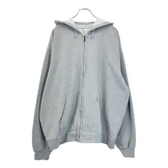 Carhartt カーハート フルジップ スウェット パーカー 大きいサイズ グレー(メンズ XXL相当)中古 古着 V4402