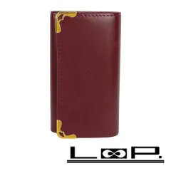 ■新同■　カルティエ キーケース 4連 カーフ レザー ボルドー 箱 L3000453 【163975】のサムネイル