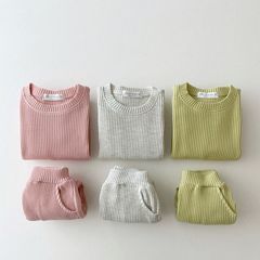 ワッフルニット【セットアップ】80サイズ　90サイズ