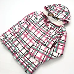 DC SHOES ☆ スノボウェア デザイン ジャケット パーカー チェック ピンク グリーン ホワイト S スノーボード ディーシーシュー■DF174のサムネイル