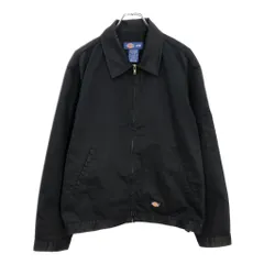 90s　Dickies　中綿ワークジャケット　L　ブラック　ロゴ刺繍　ストリート 90s Dickies 中綿ワークジャケット L ブラック ロゴ刺繍