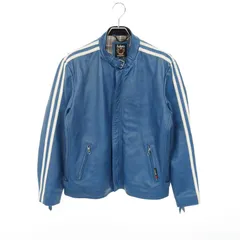 【牛革】Schott レザー ライダースジャケット 青 ヴィンテージ加工 牛革】Schott レザー ライダースジャケット 青 ヴィンテージ加工