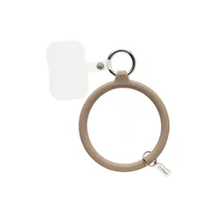 [ハミィ] iFace Reflection Silicone ブレスレットストラップ (ベージュ)【各種スマートフォン対応 ハンドストラップ スマホ 携帯ストラップ シリコン ストラップ リストストラップ 落下防止 おしゃれ 】