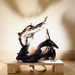 ヴァージニア　 LED照明　流木アート　インテリア　ミニサイズ