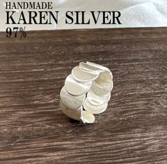 カレンシルバー シルバーリング カレン族 ハンドメイド エスニック #43