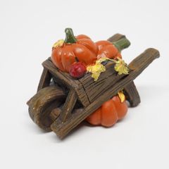 ☆ハロウィン☆　トリックリールパンプキンプッシュカート　ミニチュア　4007391-00