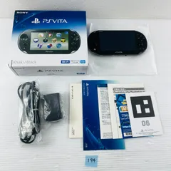 ◇194 【完品・通電動作OK】PSヴィータ 2000 PS VITA 2000 プレイステーションヴィータ カーキ／ブラック ACアダプター USBケーブル 電源コード 取扱説明書 箱付き