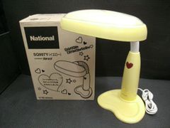 中古品 平成レトロ National ナショナル デスクスタンドライト プチラブ SQ997Y イエロー