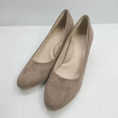 ◇ ⊇ Menue パンプス サイズ25 ライトブラウン レディース E  【1409100012774】