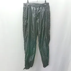 ◇ FLAGSTUFF フラグスタフ ナイロン ジップポケット 裾ボタン調節可能 トラックパンツ サイズM ブラック メンズ E  【1404020005479】のサムネイル