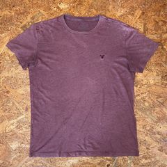 AMERICAN EAGLE Tシャツ M アメリカンイーグル アウトフィッターズ ロゴ刺繍 メンズ MEN'S 半袖 ユーズド USED 古着