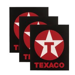 ステッカー3枚セット #103 テキサコ TEXACO ロゴ (7.5x9cm) アメリカ モーター アメ車 オイル カッコイイ NEW世田谷ベース系 ノスタルジック アメリカン雑貨 ヴィンテージ FORD フォード ガルフ