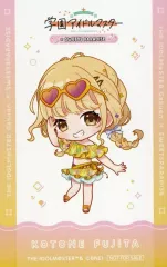 【中古】キャラカード 藤田ことね(ミニキャラ) オリジナルイラストカード 「学園アイドルマスター×SWEETS PARADISE 第3弾」 グッズ購入特典