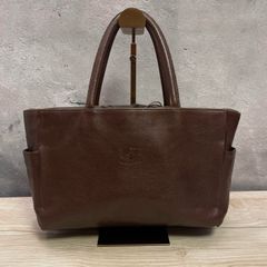 現行✨イルビゾンテ ハンドバッグ ワンハンドル レザー ダークブラウン 