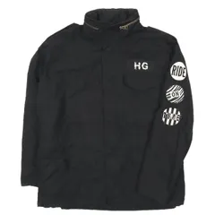 17ss ヒステリックグラマー HYSTERIC GLAMOUR M-65 ミリタリー ジャケット ブルゾン ワッペン コットン ナイロン 上着 ブラック 黒 メンズ YBA11のサムネイル