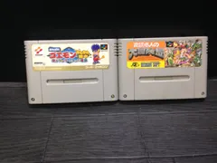 [がんばれゴエモンきらきら道中 僕がダンサーになった理由][高橋名人の大冒険島] スーファミ SFC ソフト mEE547 ● ★
