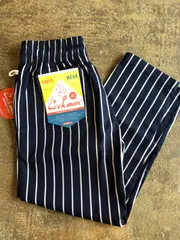 COOKMAN CHEF PANTS 新品 ストライプ ネイビー