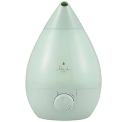 ◆未使用品◆アピックス(APIX INTL) 超音波式アロマ加湿器 SHIZUKU mini 容量:1.5L/給水しやすいフラットハンドル/加湿量:約250ml/h/調光/加湿量無段階調整/アロマ対応/抗菌カートリッジ付/自動オフ機能 AHD-144(GR)