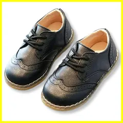 Lezalic キッズ ベビー フォーマル シューズ ローファー レザー風 ブラック 卒園式 入学式 結婚式 七五三 発表会 男の子 女の子