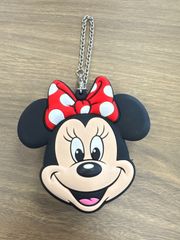 ディズニー　ミニーちゃん　シリコンポーチ　ラバーポーチ　キーホルダー　バッグチャーム　コインケース　古銭入れ