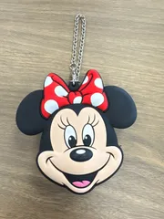 ディズニー　ミニーちゃん　シリコンポーチ　ラバーポーチ　キーホルダー　バッグチャーム　コインケース　古銭入れ