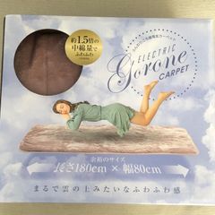山善 洗える ふんわり ごろ寝 電気カーペット 180×80㎝ ラベンダー