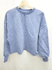 ◇ ⊇ PUAL CE CIN ピュアルセシン 長袖 プルオーバー トレーナー サイズF ブルー レディース P  【1410230028511】のサムネイル