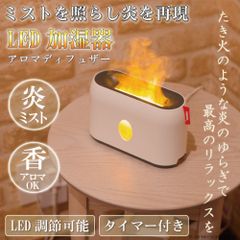 加湿器 アロマディフュザー たき火 炎 かがり火 【 サンコー LED加湿器 ミストでTAKIBI C-LFH21W 】焚き火 タイマー 調光機能 アロマ リモコン 卓上 ライト オシャレ シンプル 冬 プレゼント ギフト 乾燥 風邪 予防 小型 雑貨