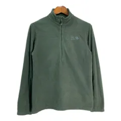 MOUNTAIN HARDWEAR マウンテンハードウェア フリースジャケット アウトドア グリーン (メンズ M) 中古 古着 T0917