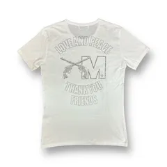 定価50600円 M × roar 二丁拳銃スワロフスキーTシャツ カットソー エム ロアー コラボ 15SRT-M01-01 ホワイト 1 71483A6のサムネイル