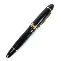 モンブラン MONT BLANC マイスターシュテュック 万年筆 149 10577 吸入式 ペン先 K18 Au750 M ブラック ゴールドカラーのサムネイル