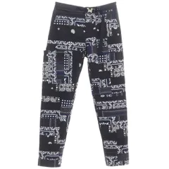 【中古】【未使用】サカイ Sacai 2021年春夏 × Reyn Spooner バンダナ柄 パンツ ブラックxホワイト【サイズ4】【メンズ】のサムネイル