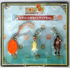 【中古】ストラップ(キャラクター) マヨ王子＆空知英秋 マスコット付きストラップセット 「一番くじ 銀魂 ～ありがとうアニメ銀魂～そして続きは劇場で...」 F賞
