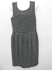 ◇ green label relaxing UNITED ARROWS ノースリーブ ミニ丈 ワンピース 表記なし ブラック レディース P  【1407100049530】