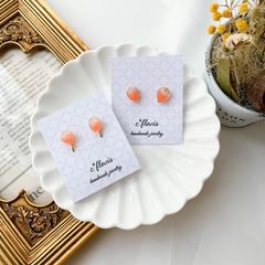 ストロベリー×オレンジ　アレルギー対応　ピアス/イヤリング