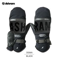 ASHRAM アシュラム グローブ スノーボード スキー 手袋 ミトン DGMA ドグマ Black ブラック