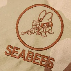 アメリカ軍 SEABEES ポケット用クロス 新品 SEABEES-