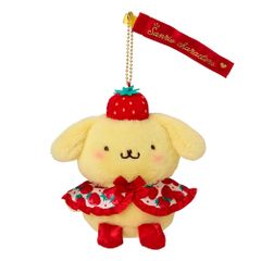 サンリオ SANRIO マスコットホルダー いちご新聞50周年 ポムポムプリン ストラップ 839019