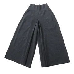 極美品◎正規品 日本製 FOXEY NEW YORK COLLECTION フォクシーニューヨークコレクション レディース ニット ワイド／ガウチョ パンツ 灰 38　m08-st30302-28のサムネイル