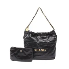 シャネル CHANEL ショルダーバッグ マトラッセ シャネル22 スモール AS3260 ブラック レザー CHANEL22 マトラッセ チェーンショルダー レディース Used Aのサムネイル