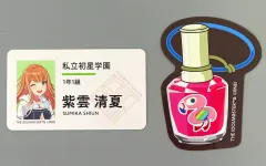 【中古】シール・ステッカー 紫雲清夏 公式ネーム＆アイテムステッカーセット 「学園アイドルマスター DEBUT LIVE 初 TOUR」