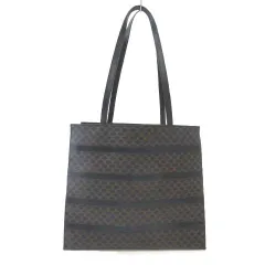セリーヌ CELINE マカダム トートバッグ ショルダーバッグ PVC ブラック ブラウン 黒 茶 のサムネイル