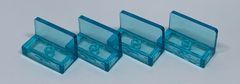 LEGO パーツ　パネルコーナー　1×2×1 トランスライトブルー　4個