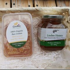 たっぷりリンデンが800g 2点セット 非加熱はちみつと生オーガニッハニーコム