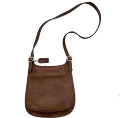 COACH コーチ　オールドコーチ　9135 ヴィンテージ　ショルダーバッグ 斜めがけ　レザー　ダークブラウン系