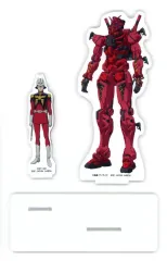 【中古】アクリルスタンド・アクリルパネル シャア＆赤いガンダム ビジュアルスタンド 「一番くじ 機動戦士Gundam GQuuuuuuX(ジークアクス) vol.2」 C賞